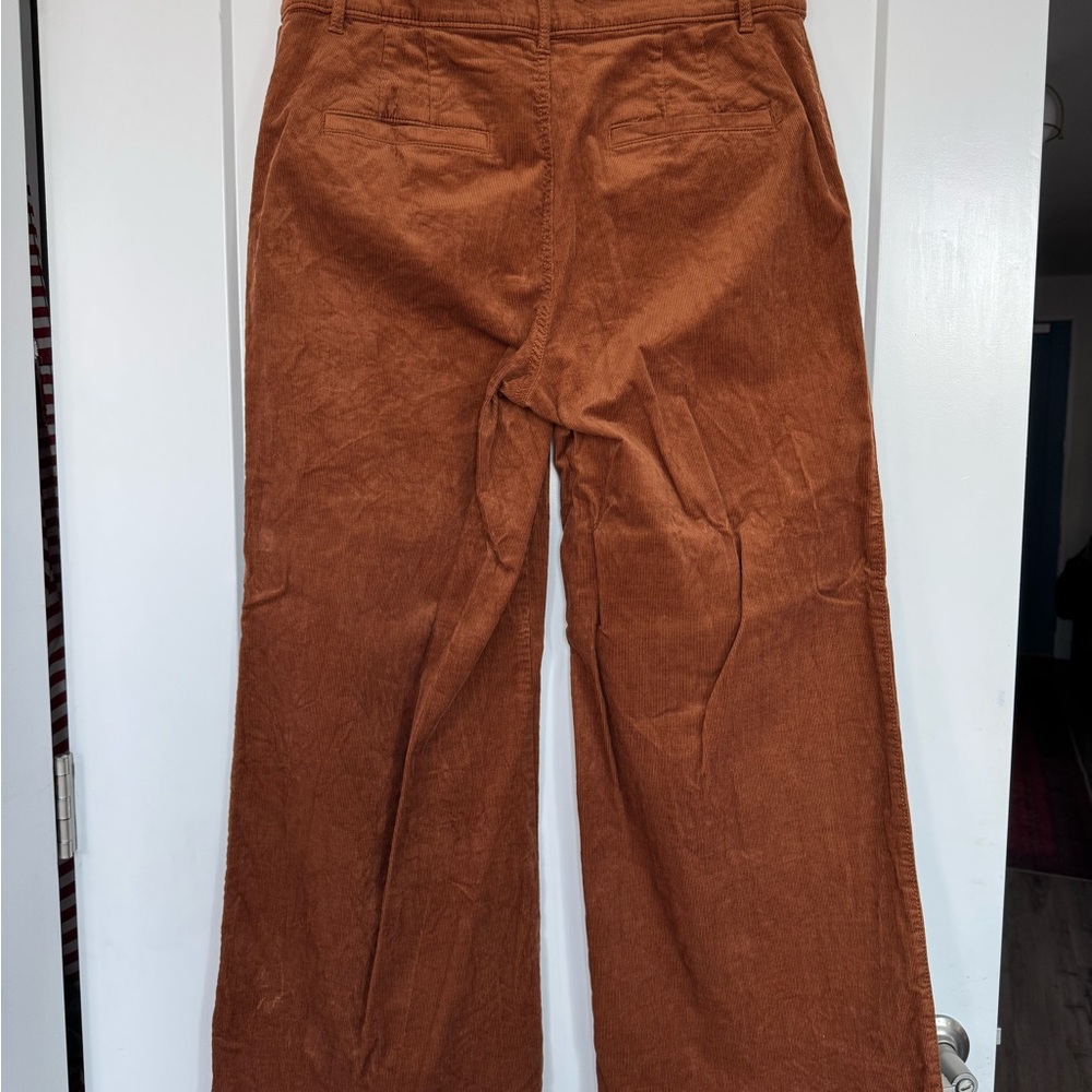 LOFT Brown Wide Leg Pants - Picture 2 of 3